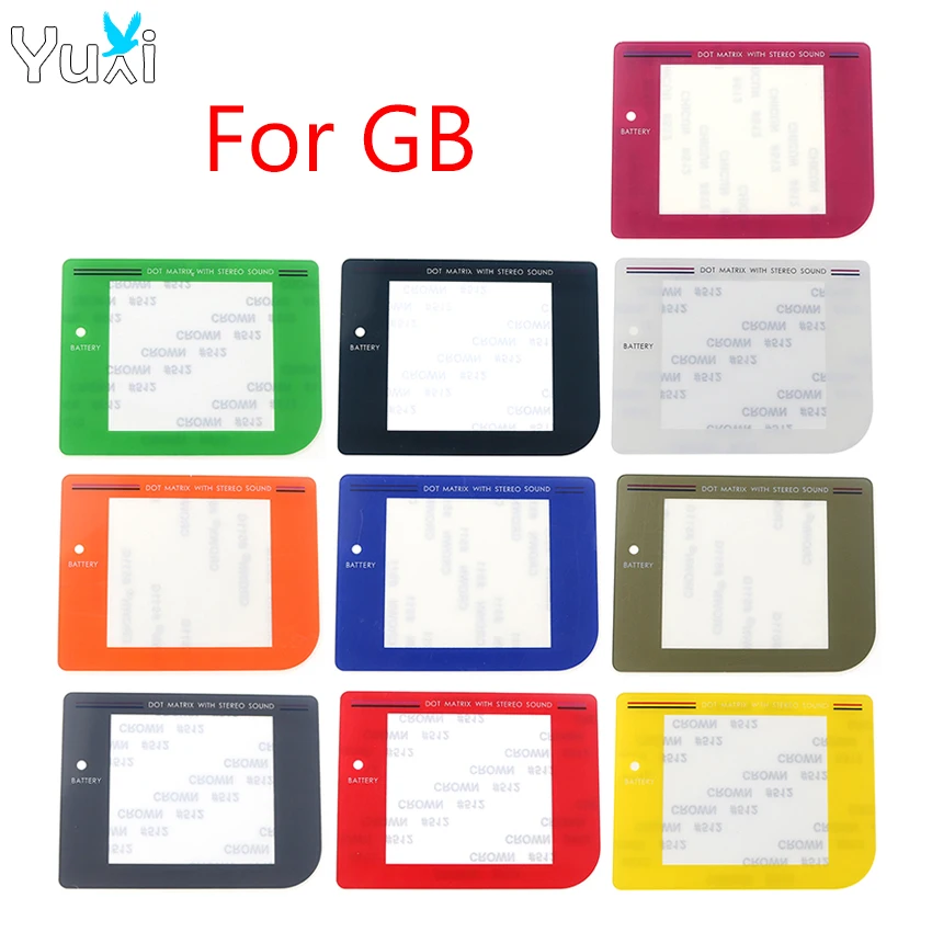 Reemplazo de cubierta de lente de pantalla de plástico YuXi para lentes protectoras de pantalla Gameboy GB DMG