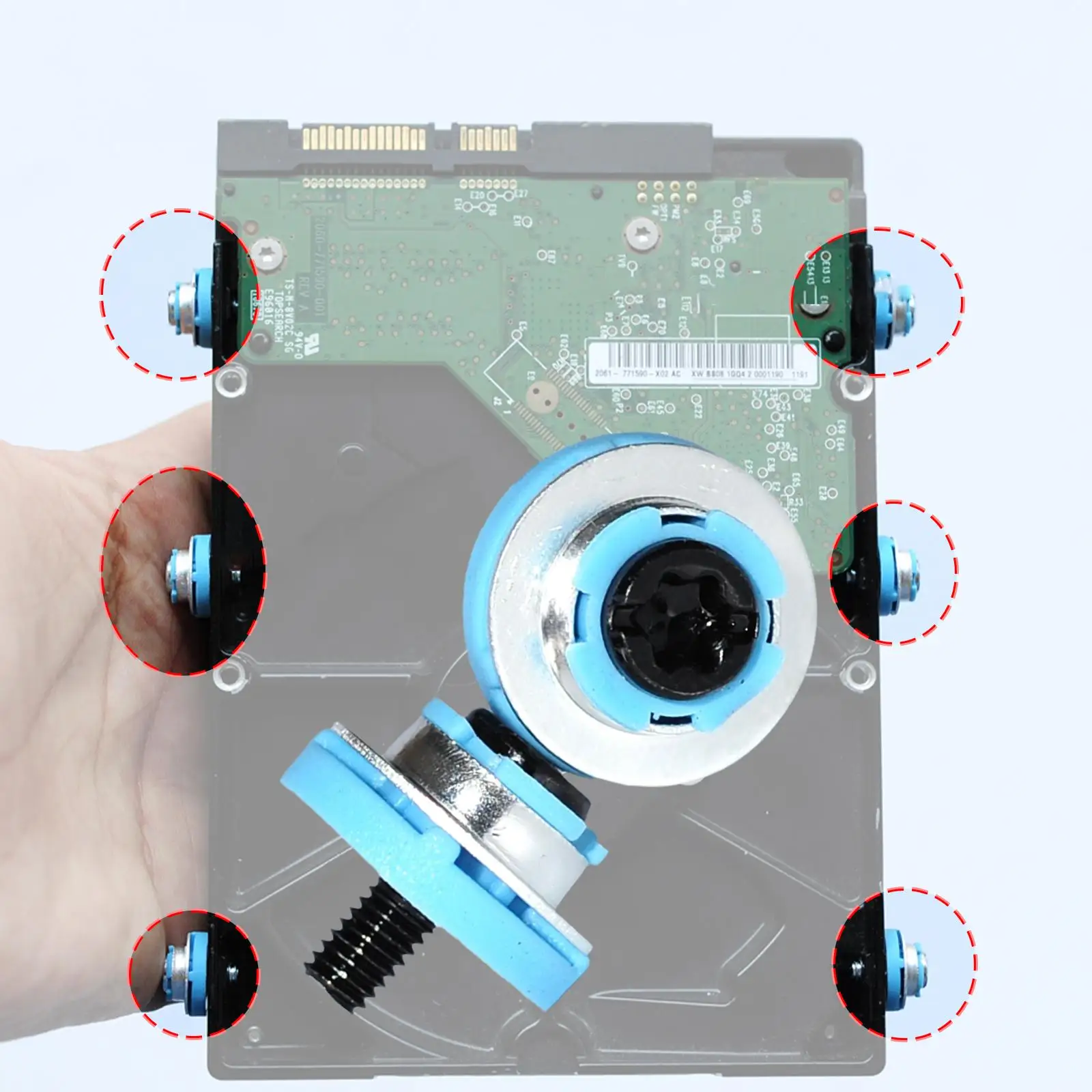 Tornillos de disco duro para HP EliteDesk, unidad de disco duro mecánico HDD SSD, tornillos de montaje silenciosos, estado de 2,5 o 3,5 pulgadas, 1 unidad - imagen 4
