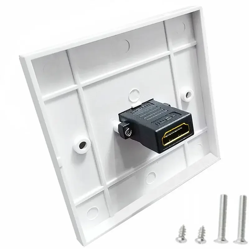 Panel de enchufe de alta definición Compatible con HDMI de 86mm enchufe de pared de TV Digital de 180/90 grados versión 2,0 molde de enchufe de alta definición - imagen 3