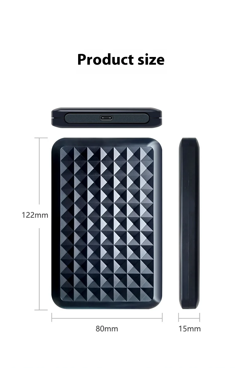 SATA a USB 3.1or3.0 2,5 HDD SSD caja adaptadora 6GBps HD caja de disco duro externo para disco PC tipo USB-C gabinete - imagen 5