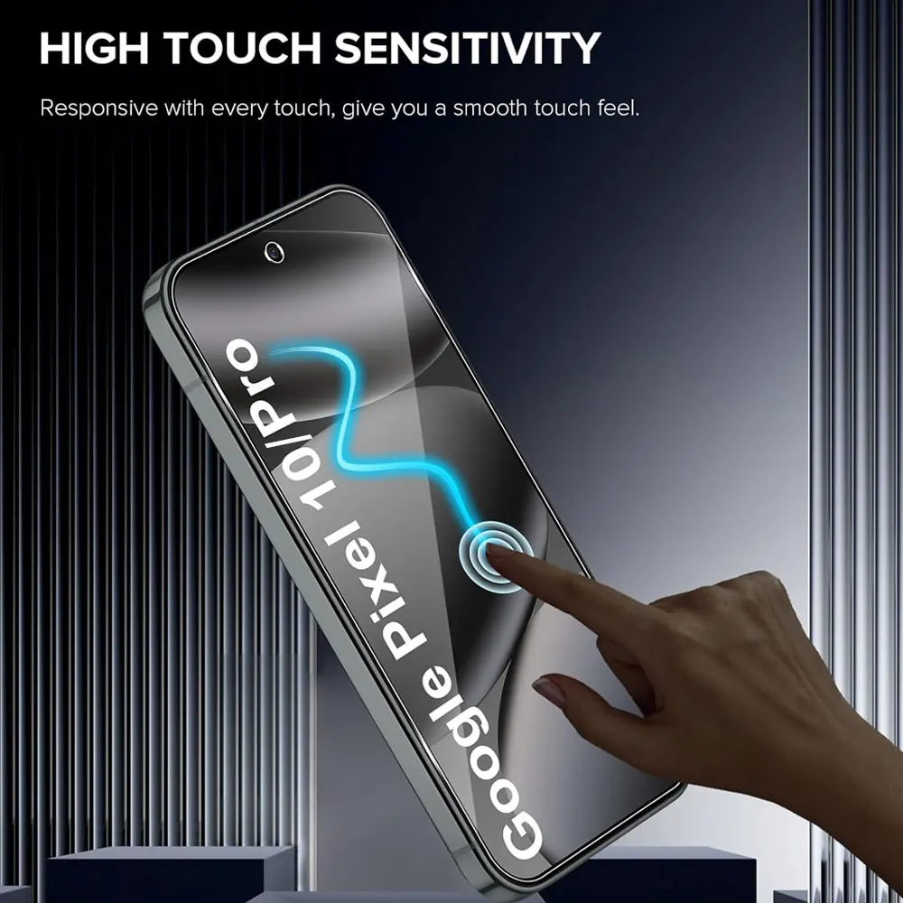 3 piezas de vidrio templado para Google Pixel 10 Protector de pantalla muy transparente Pixel 10 Pro XL cubierta protectora de vidrio de desbloqueo Pixel10 Pro - imagen 3