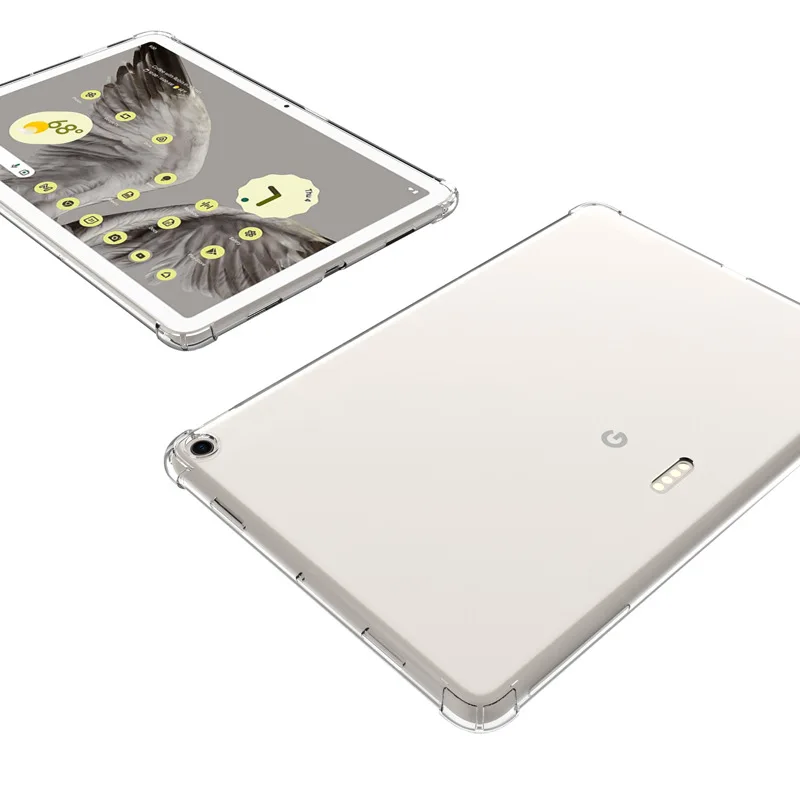 Para Google Pixel Tablet funda 2023 bolsas de aire transparentes protección suave de silicona TPU a prueba de golpes Capa Fundas Shell Skin - imagen 4