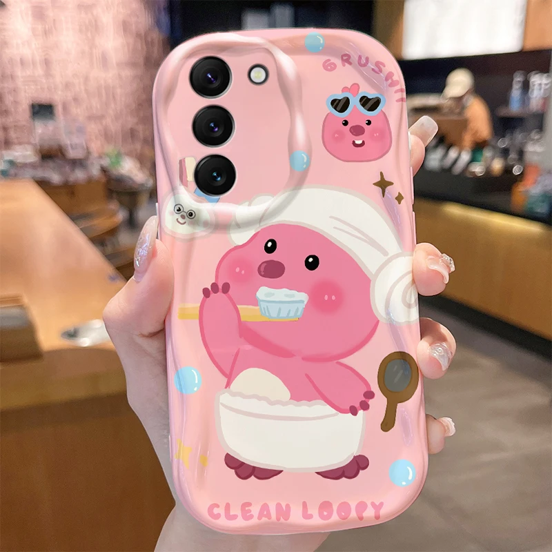 Funda Loopy Wave para Samsung Galaxy S25 S24 S23 S22 S21 Ultra Plus S20 FE A73 A72 A71 A56 A55 A54 5G A52 A52S A51 4G - imagen 5