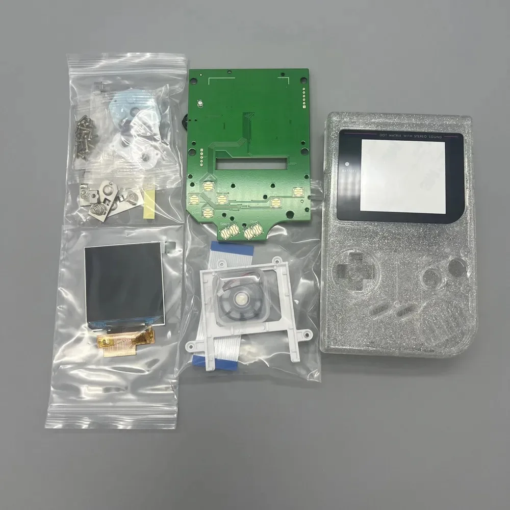 Pantalla LCD y carcasa de alto brillo de tamaño original de 2,45 pulgadas para Gameboy GB DMG LCD. Instalación sencilla. No es necesario cortar la carcasa - imagen 5