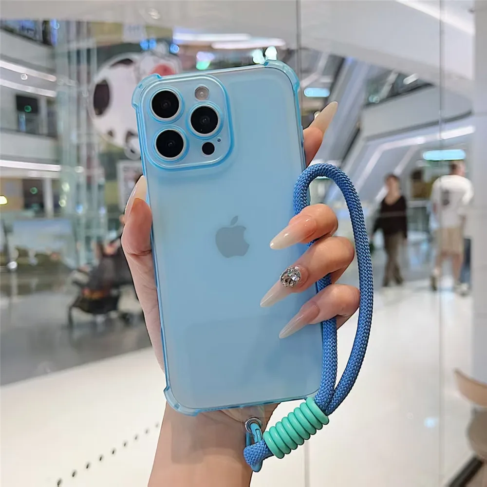 Funda de teléfono suave a prueba de golpes para Huawei Nova 13 Pro 12 12S 11 10 9 8 7 6 5 Pro SE con cordón cubierta protectora de lente mate - imagen 4