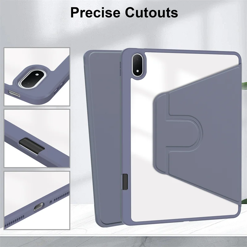 360 °   Funda de rotación para OPPO Pad 4 Pro, funda con portalápices para OPPO Pad 4 Pro de 13,2 pulgadas, soporte Horizontal/Vertical de rotación OPD2409 - imagen 4