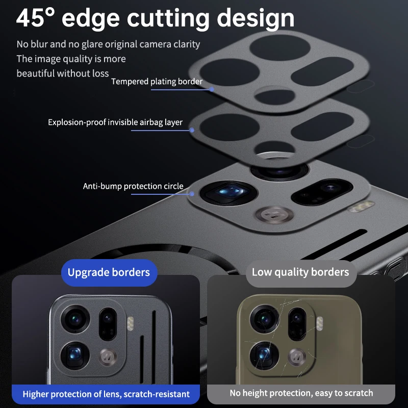 Funda magnética de disipación de calor con pintura de Metal de PC suave para HONOR 400 Pro Global X9C Smart Magic 6 7 8 Pro Lite - imagen 4