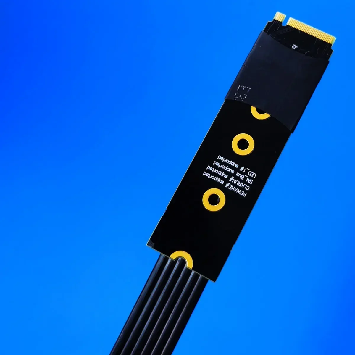 ADT-Link M.2 NVMe SSD extensor de Cable PCIe 4,0 X4 adaptador de llave M NVMe de velocidad completa compatible con M.2 NVME Ultra SSD GEN4 64Gbps - imagen 5