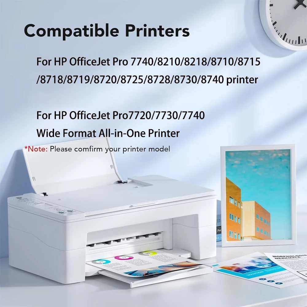 Einkshop 953XL 953 XL cartucho de tinta Compatible para impresora HP Officejet Pro7740 8210 8218 8710 8715 8719 8720 8725 8728 8730 - imagen 2