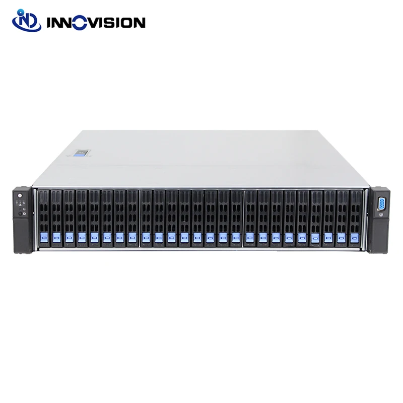 Caja de servidor Hotswap 2U, placa base Nvme integrada de 24 U.2, con interfaz 12xSFF8654-8I y sin fuente de alimentación - imagen 2