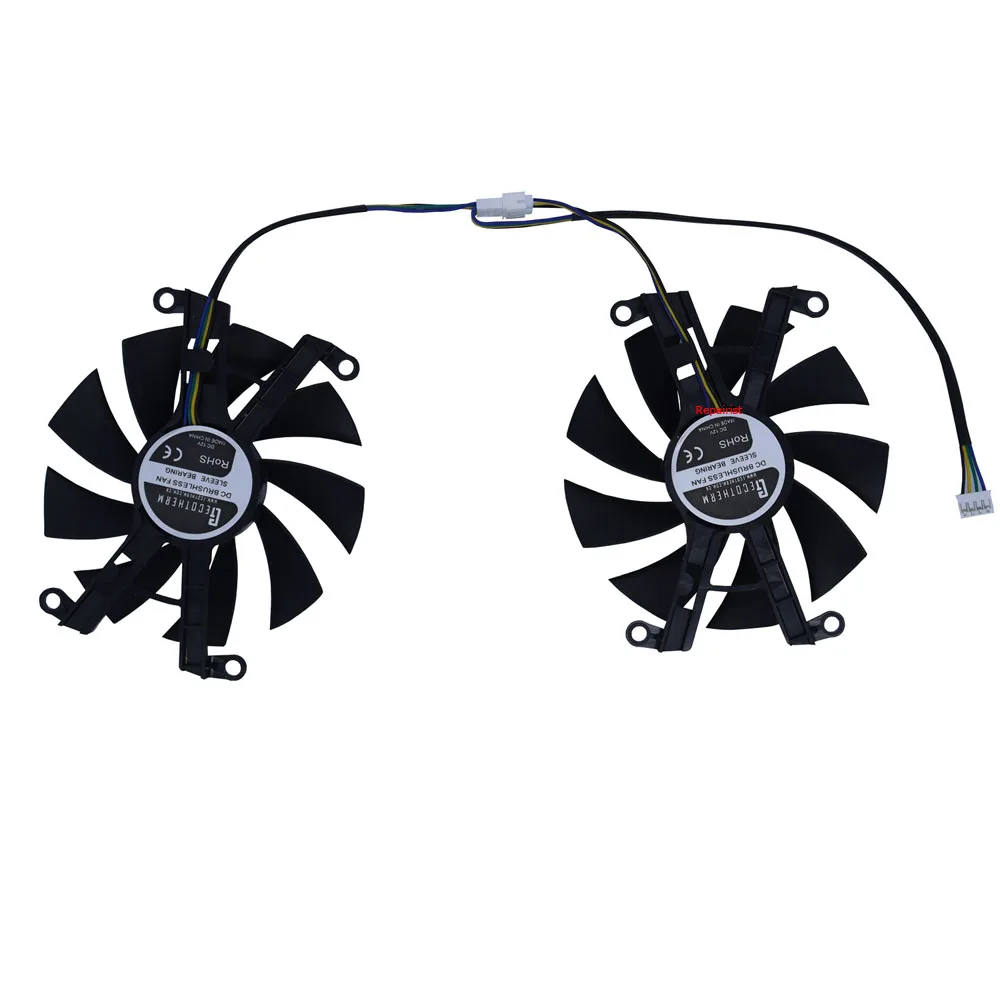 2Pcs/Set Ventilador de tarjeta gráfica,Mining Card Cooling Fan,Enfriador GPU,para Nvidia GALAX CMP 50HX,Ventilador de tarjeta minera - imagen 4