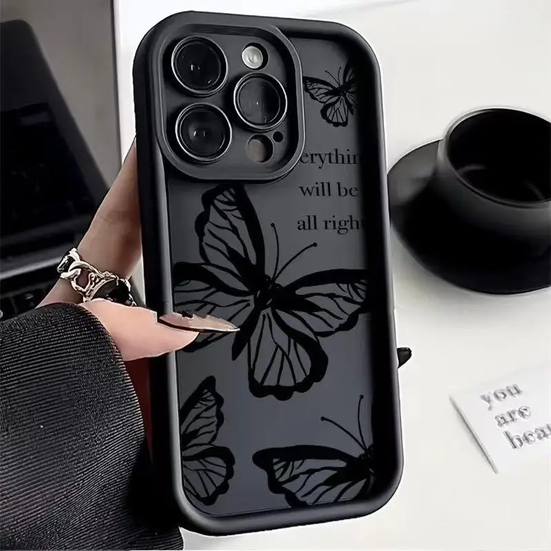 Funda de mariposa para Samsung Galaxy A34 5G A55 A35 A54 S24 Plus S22 Note20 Ultra, carcasa de silicona suave - imagen 5