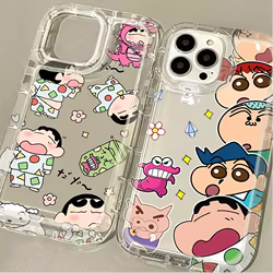 Funda de animación C-Crayon S-ShinChan para Samsung Galaxy A05 A05S A53 A34 A24 A14 A13 A23 A33 A73 A32 A52 A52S A72 funda trasera suave