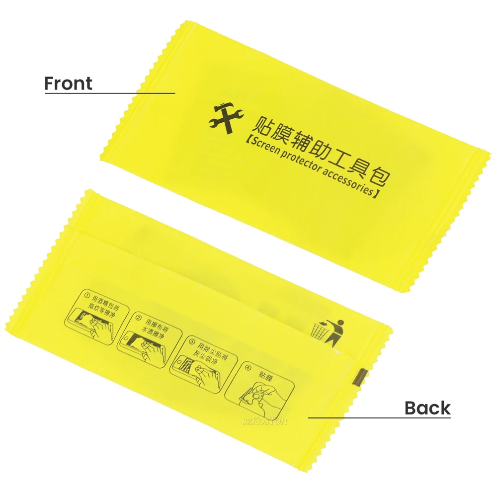 Toallitas húmedas y secas, paño de limpieza para Protector de pantalla de vidrio templado, papeles de eliminación de polvo para pantallas LCD de lentes de cámara, 10 Uds./1 Uds./lote - imagen 3