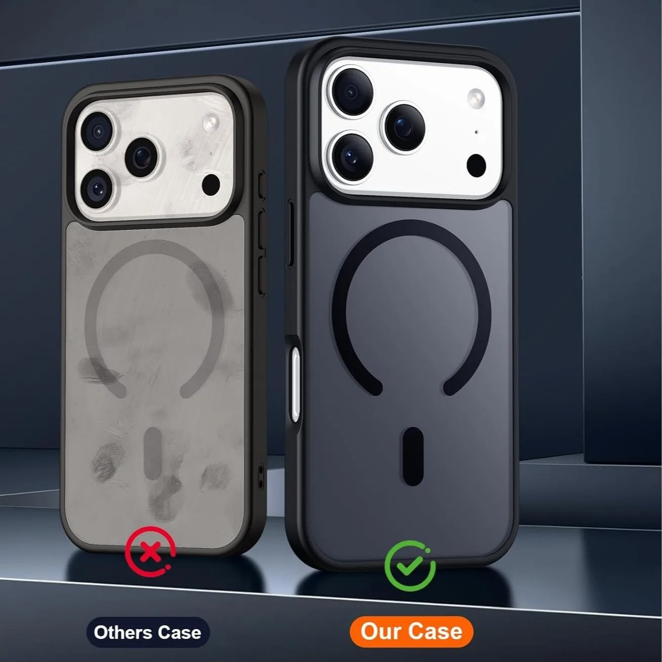 Funda mate para Magsafe iPhone 17 Pro Max Air 16 Plus 15 14 13 12 11 17Pro iPhone17 16Pro 15Pro Mag accesorios de cubierta de teléfono seguro - imagen 4