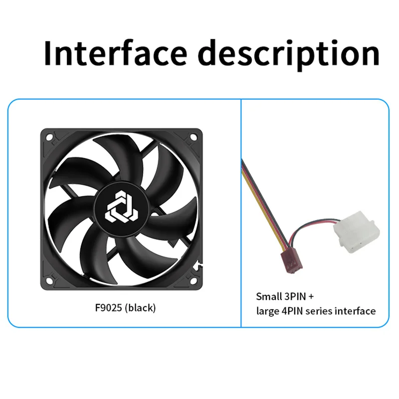 TEUCER-ventilador de 92MM, 12V, 3 pines, 1300PRM, ventilador de refrigeración de bajo ruido, 9cm de alto volumen de aire, rodamiento hidráulico, enfriador de aire, ventilador con cubierta de ordenador - imagen 3