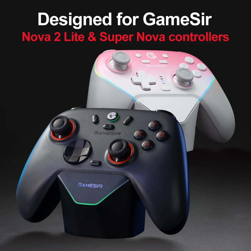 GameSir Gamepads cargador Dock Nova 2 Lite Super Nova estación de carga Original elegante soporte de pantalla arranque inteligente parada de carga - imagen 3