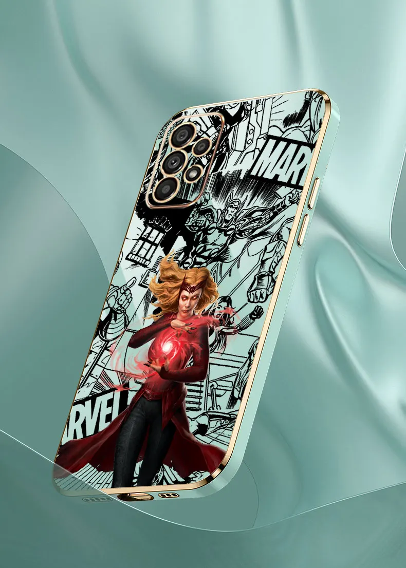 Marvel Wanda Scarlet Witch Case para Samsung Galaxy, A55, A54, A53, A52, A52S, A51, A73, A72, A71, A42, A35, A34, A33, A32, A31, A25, A24, 5G - imagen 5
