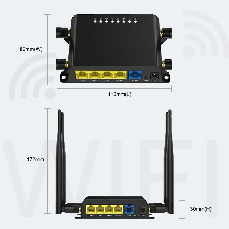 WE826-enrutador 3G 4G de 300Mbps, Wifi, módem 4g, NL678-E, ranura para tarjeta Sim, OS, enrutador OpenWRT, 4 x LAN, punto de acceso Roteador - imagen 5