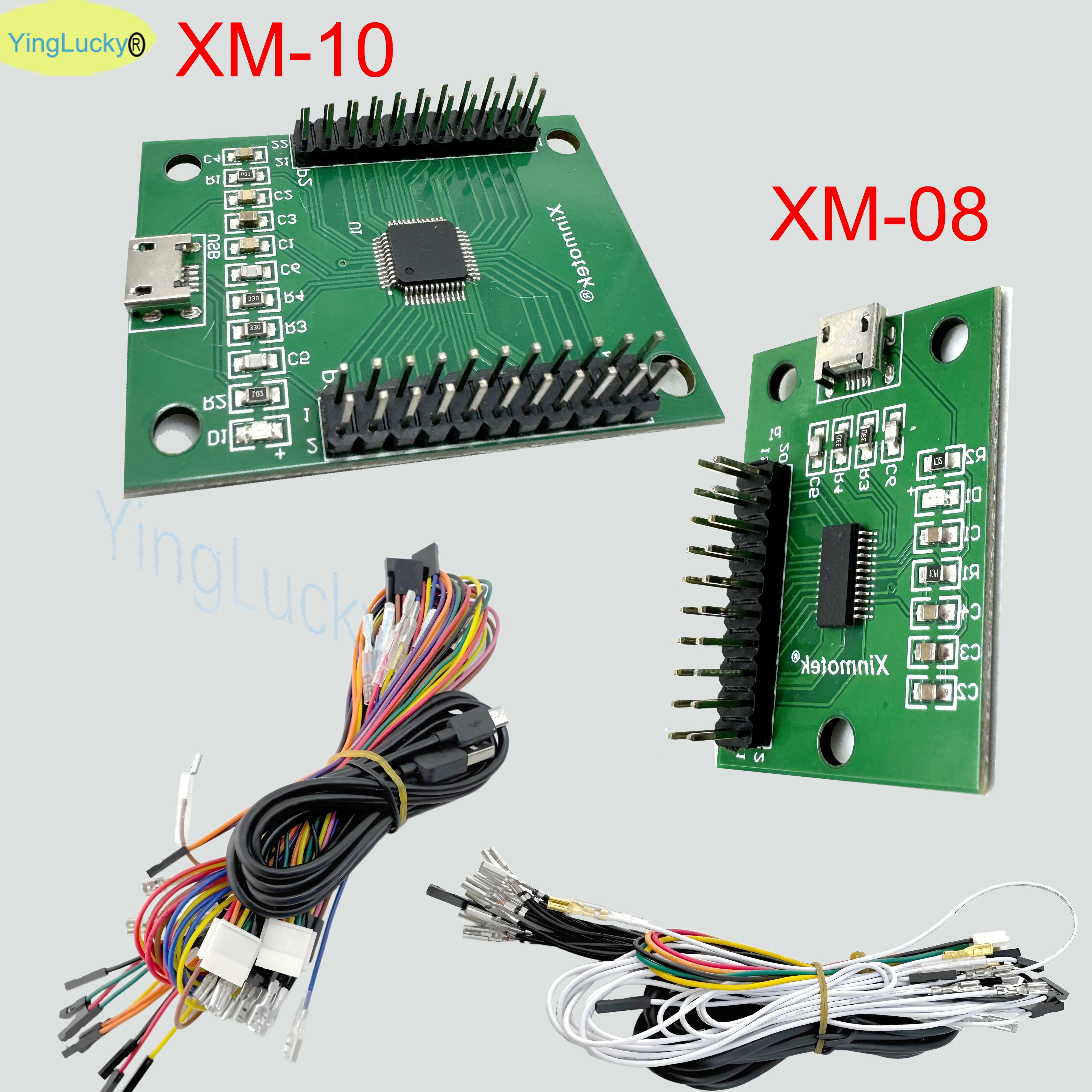 XINMOTEK XM-10/08 PS3 /PC /Raspberry Pi /Android Placa Micro USB Arcade Zero Delay juego Joystick controlador de botón con Cable