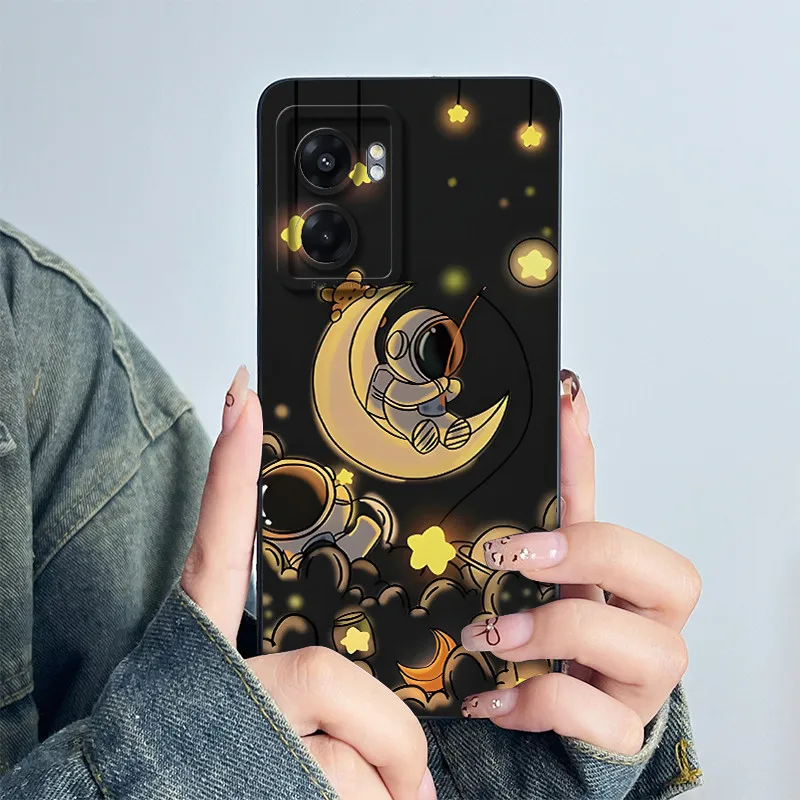 Para Realme Narzo 50 5G funda Cool dibujos animados a prueba de golpes líquido suave silicona parachoques funda de teléfono para Narzo50 5G RMX3572 RMX3571 cubierta - imagen 3