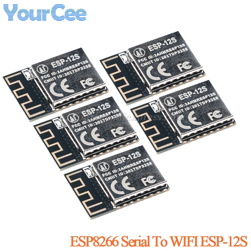 5 uds/1 unidad ESP8266 Serial a WIFI ESP-12S módulo inalámbrico de grado Industrial ESP-12 ESP 8266 IOT