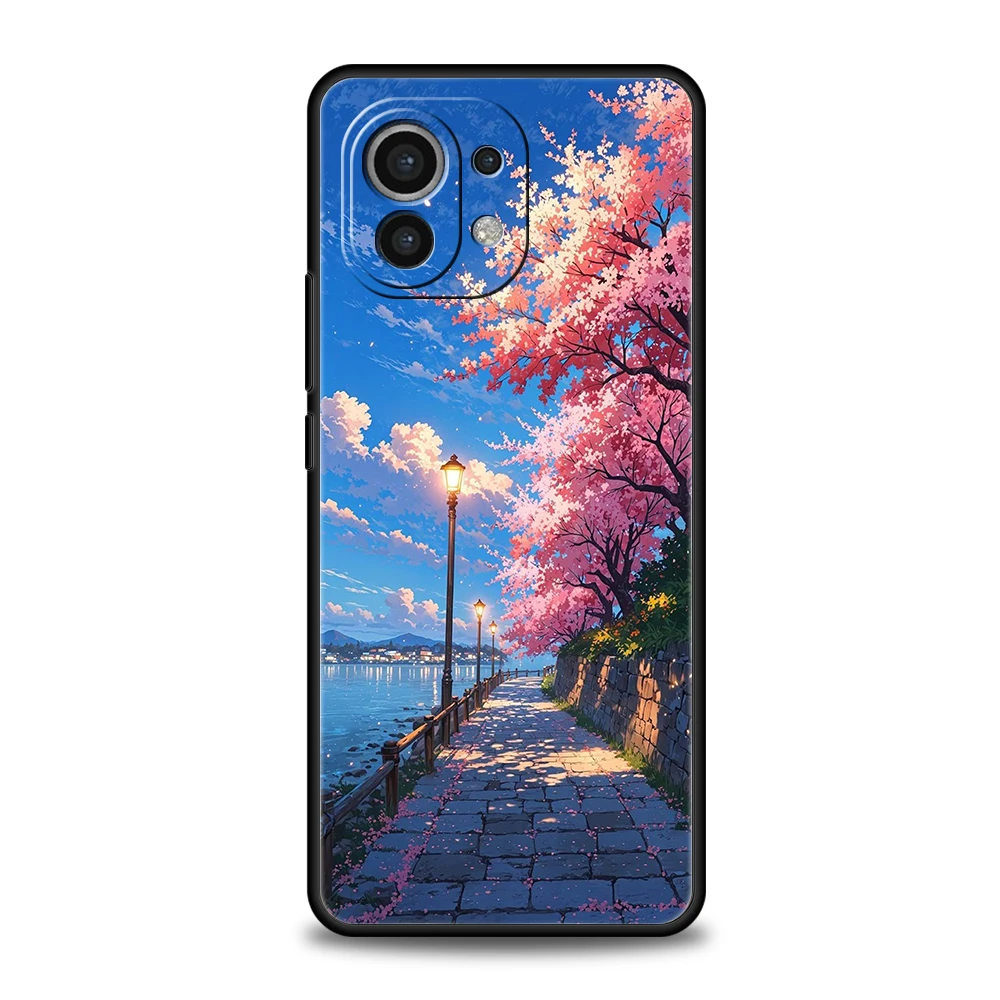 Funda de teléfono para Xiaomi 15 14 13 12 Lite 14T 13T 12T Pro Poco X7 X6 X5 X4 X3 NFC F7 Ultra F6 Pro cubierta paisaje paisaje japonés - imagen 5