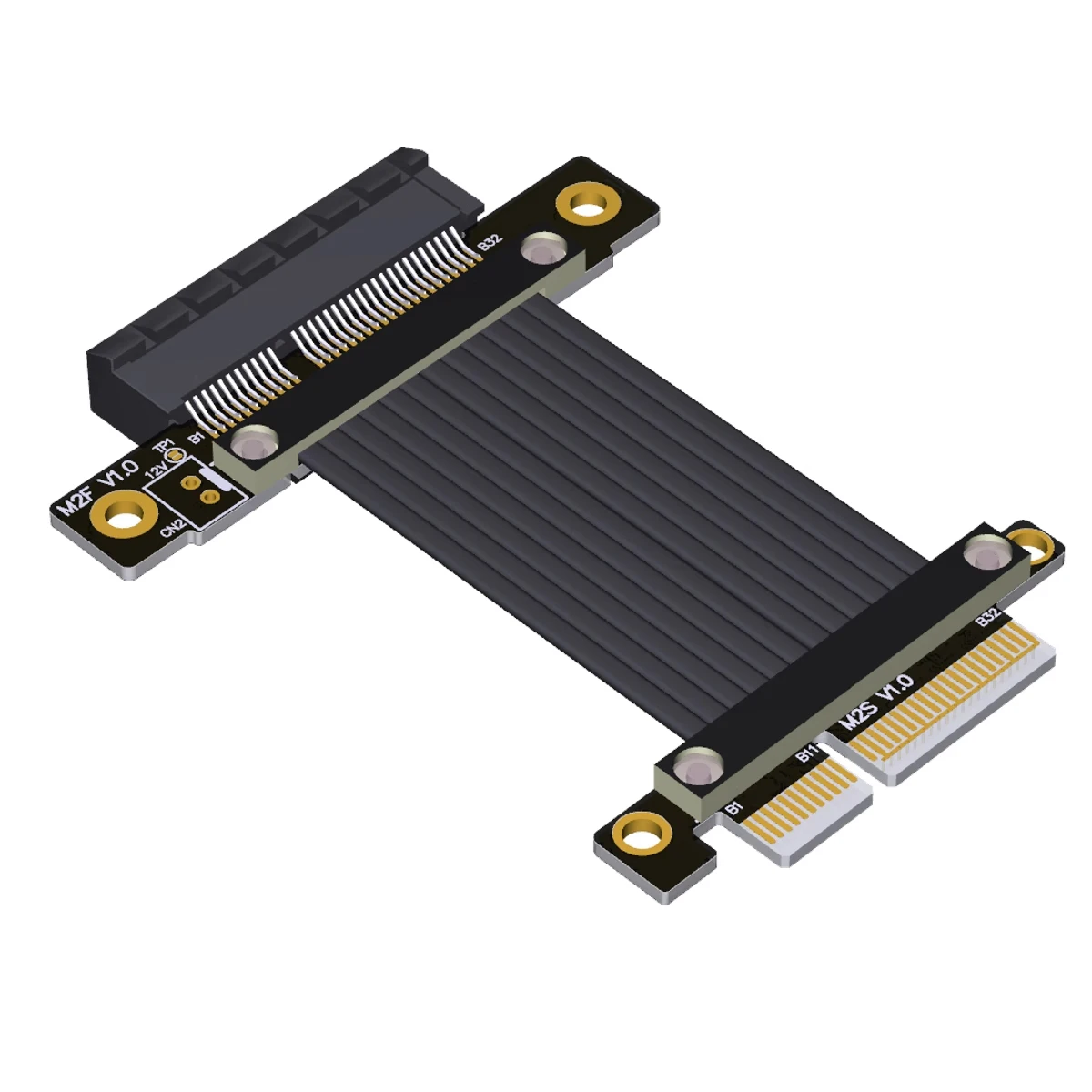 Cable de extensión PCI-E X4 a X4 PCI-E PCI Express 4,0 4x Cable elevador extensor convertidor adaptador compatible con tarjeta USB - imagen 4