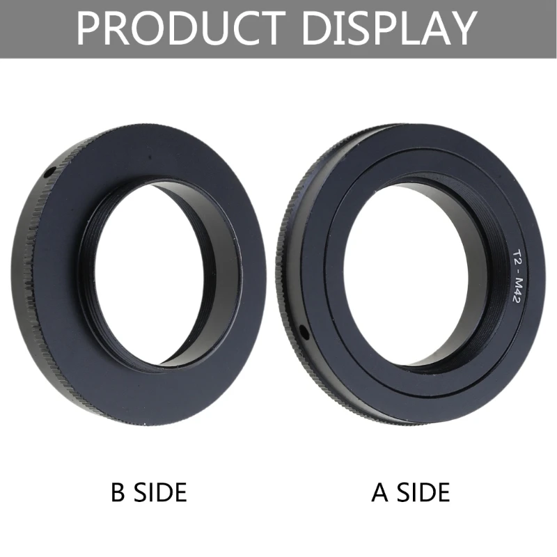 T2-M42 para lente de montura T2 (M42x0.75) - Anillo adaptador de montaje para cámara M42 (M42x1) T-M42 para cámara telescópica - imagen 3