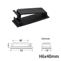 Black  H 6x40mm