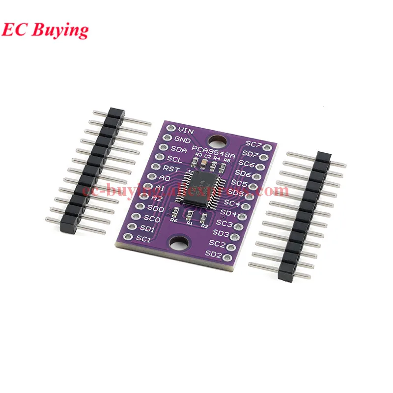 10 uds/1 unidad TCA9548A PCA9548A 1 a 8 vías I2C IIC multiplexor ruptura módulo de desarrollo de placa de expansión de 8 canales para Arduino - imagen 5