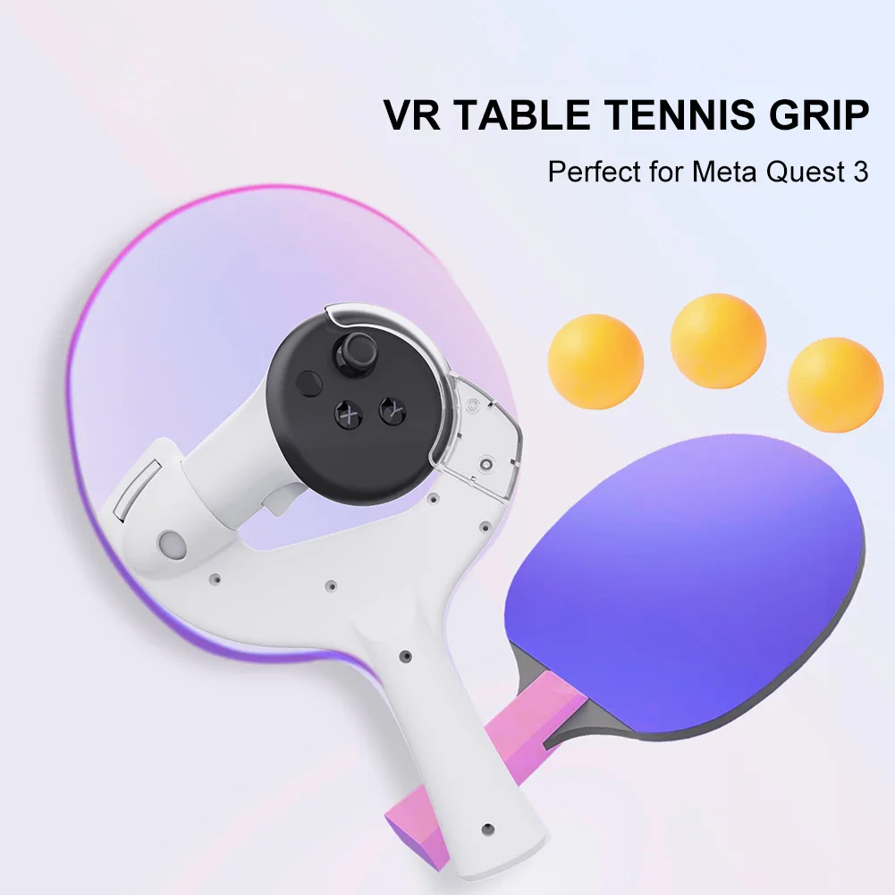 Adaptador de tenis de mesa para Meta Quest 3, controlador táctil, mango de agarre para raqueta de Ping Pong, accesorios de agarre de paleta de tenis de mesa - imagen 3