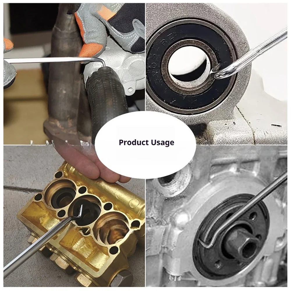 Juego de destornilladores con sello de aceite para coche, ganchos de selección para garaje, fontaneros generales, taller mecánico, herramientas para coche, 135mm, 4 Uds. - imagen 2