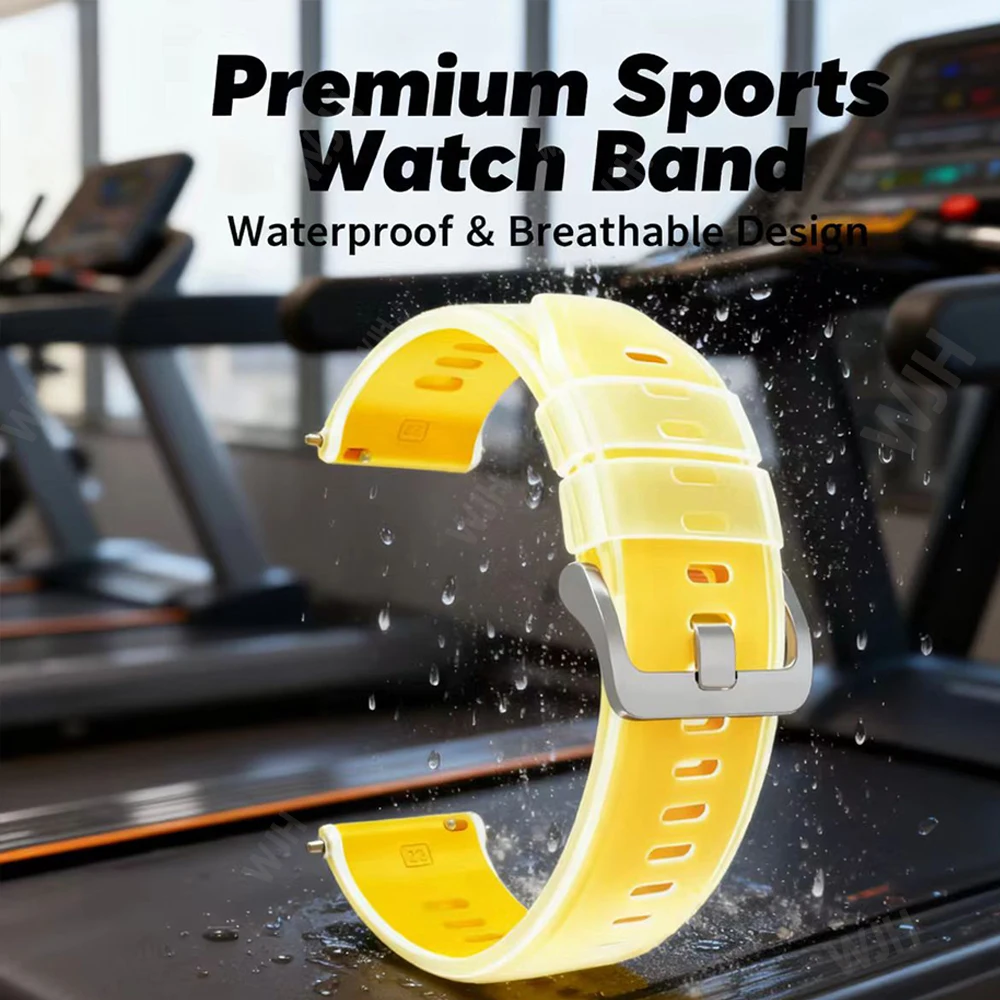 Correa de silicona suave de 22mm para Xiaomi Watch S4, pulsera para Xiaomi Watch S4 Sport S3 S2 46mm/42mm S1 Pro color2 Mi - imagen 5