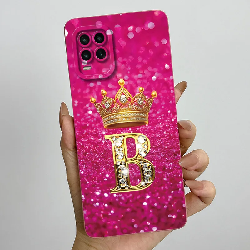 Para Xiaomi Mi 10 Lite 5G / Mi 10 Youth 5G / Mi 10 Lite Zoom corona letra pareja funda de teléfono funda protectora de lente de silicona suave - imagen 3