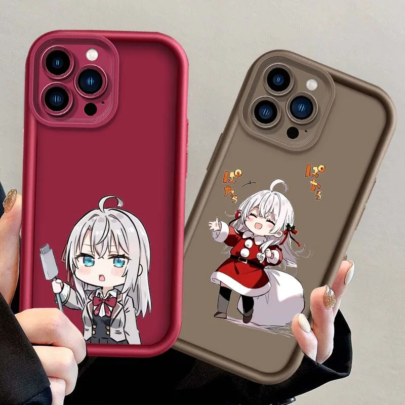 Cute Alya Kujou Anime For Apple iPhone 17 Air 16 16E15 14 13 12 11 X XR Pro Max Eye Ladder Phone Case Cover - imagen 2