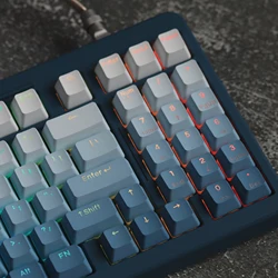 Teclas PBT Azul Gradiente Retroiluminadas – Perfil OEM