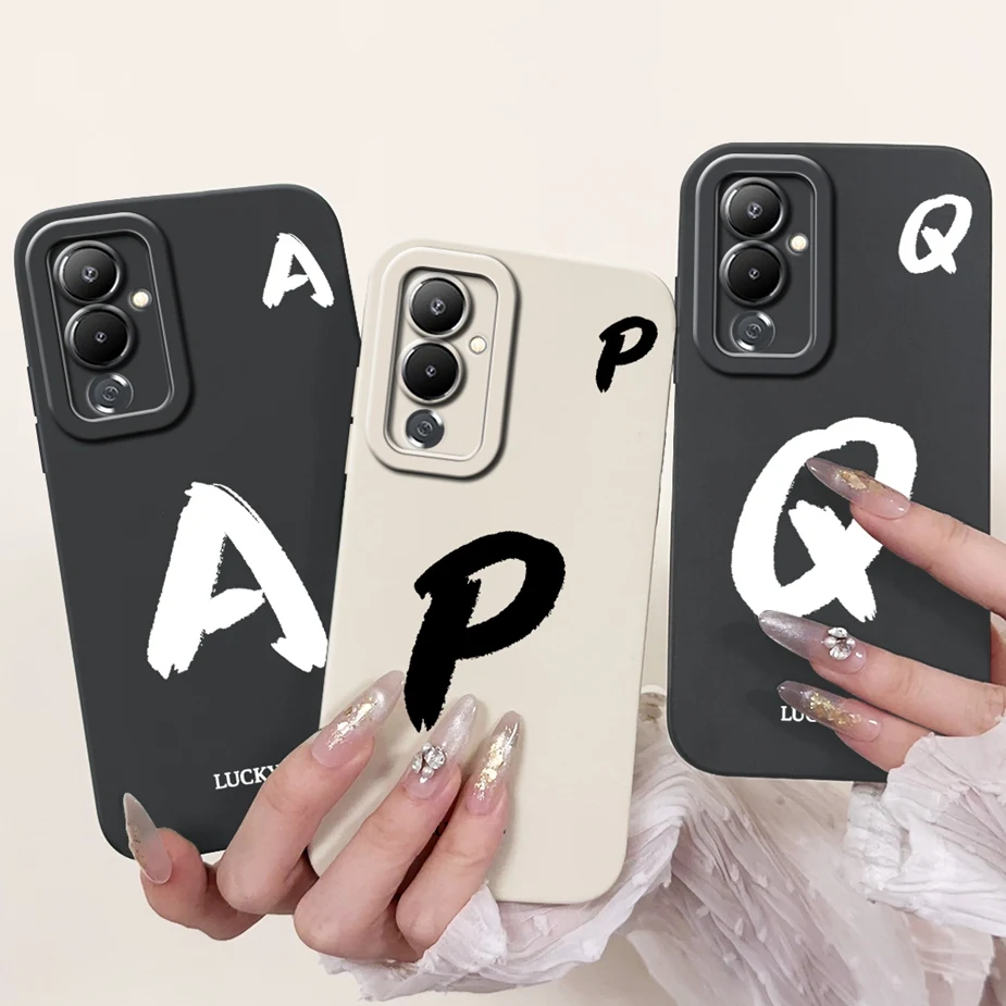 Para Tecno Pova 4 Pro funda LG8n Linda funda con letras de la suerte a prueba de golpes funda de teléfono para Tecno Pova 4 Pro Pova4 LG7n Fundas suaves parachoques
