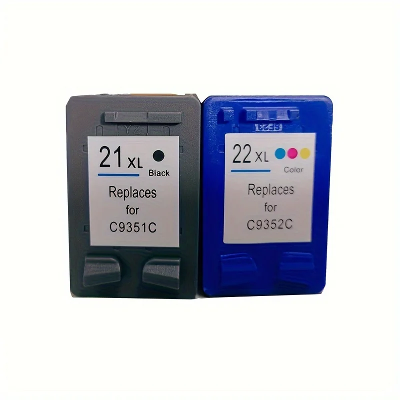 Para HP 21 22 XL cartucho de tinta Compatible para impresora HP 21XL 22XL HP21 Deskjet F2180 F2280 F4180 F2200 F380 380