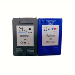 Cartuchos Tinta HP 21XL y 22XL para DeskJet Compatible