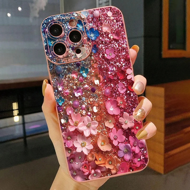 Para Xiaomi Redmi Note 14 Pro Plus 5G 13 12 11 10 12S Funda cereza tulipán patrón Floral Funda para Redmi 15C 14C 13C 12C Funda suave - imagen 2