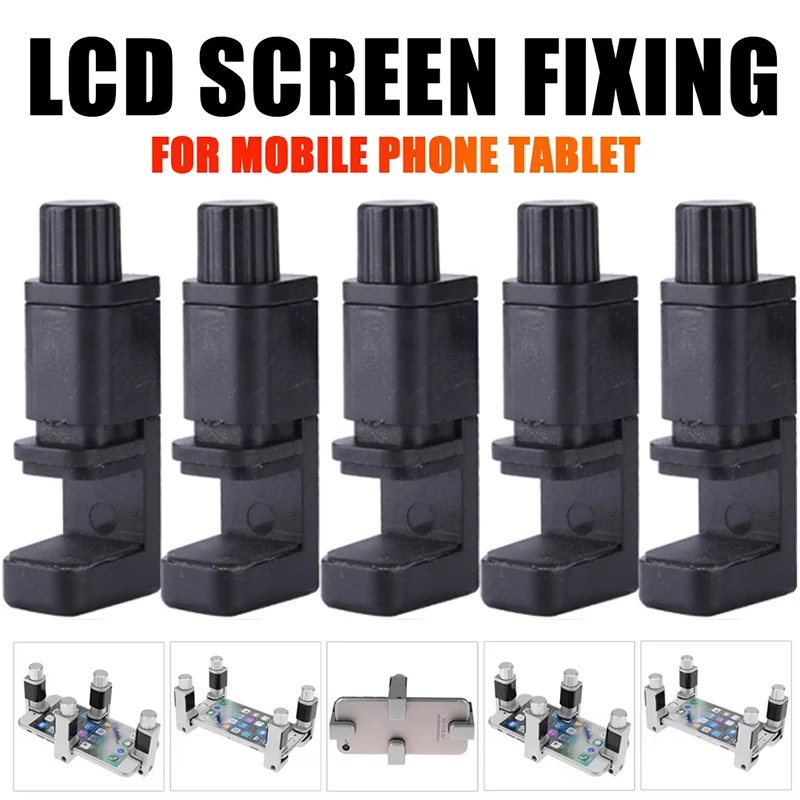 Abrazadera Universal ajustable para reparación de pantalla de teléfono, herramienta LCD de reparación con goma para iPhone, iPad, tableta y PC, 4-16 Uds.