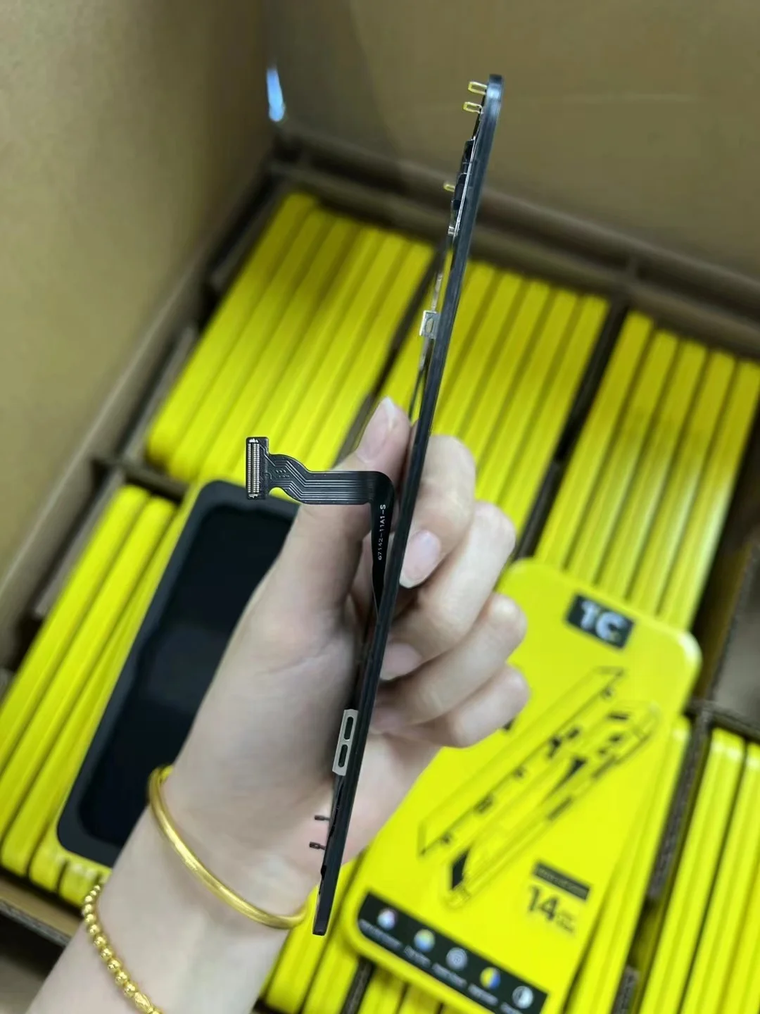 Incell-pantalla LCD con/sin Chip IC, montaje de digitalizador táctil para iPhone 12, 13, 14, 15 pro Max, elimina la pantalla No genuina Pop-up - imagen 4