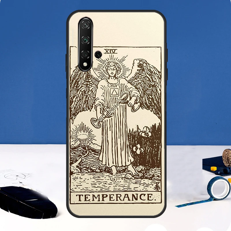 Funda con tarjeta de Tarot, astrología, sol y luna para Huawei Nova Y91 Y61 Y60 Y70 Y72 Y73 Y90 12i 11i 3i 7i 8i 9 10 SE P20 P40 P30 Lite - imagen 5