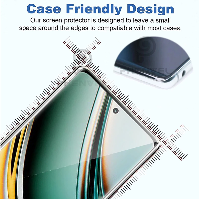 Vidrio Protector 3D para Realme 11 Pro Plus, Protector de pantalla de pegamento completo Realme11 Pro +, película de vidrio templado antigolpes - imagen 4