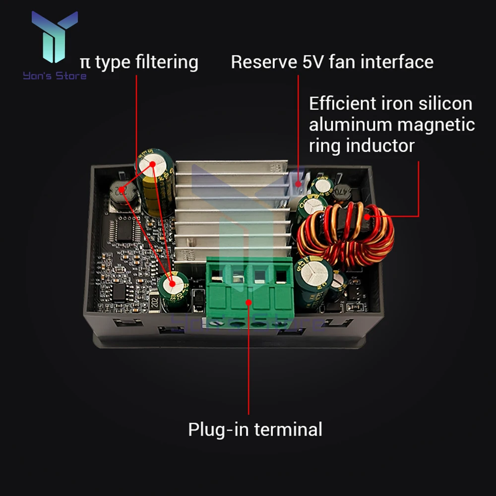 SK40C CNC Impulsar Step-Down fuente de Alimentación Ajustable Voltaje Y Voltaje Constante Corriente Constante Módulo de Carga 6-36V - imagen 2
