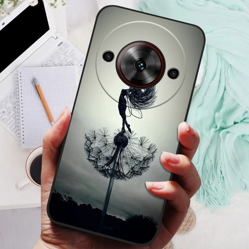 Para ZTE Blade A75 5G funda León Lobo funda trasera suave de silicona para ZTE Blade A75 5G funda de teléfono BladeA75 5G carcasa protectora A 75 - imagen 2