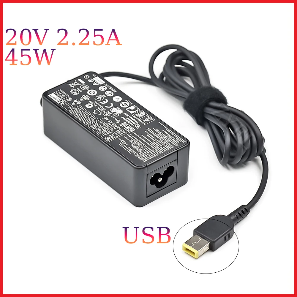 Cargador adaptador de CA para ordenador portátil, accesorio para Lenovo Thinkpad ADLX45NLC3 ADLX45NDC3A ADLX45NCC3A 0C19880 59370508 ADLX45NLC3A, 20V, 2.25A, 45W - imagen 2