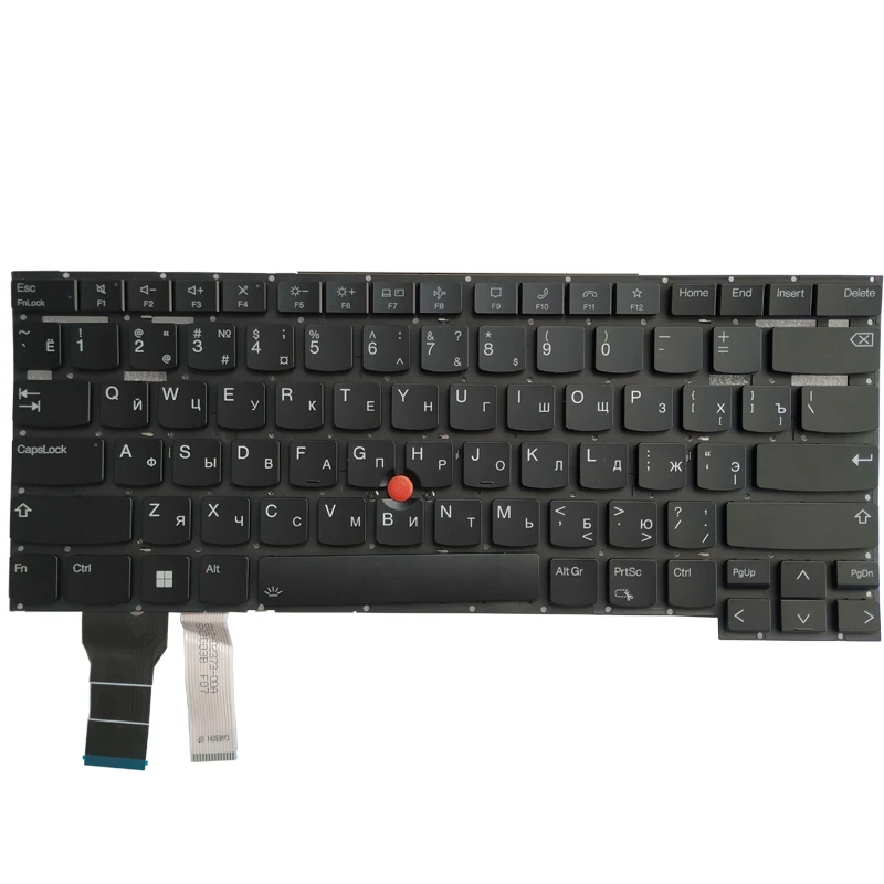 Nuevo teclado ruso para portátil Lenovo ThinkPad T14s Gen 2 P1 GEN4 X1 Extreme Gen4 sin marco con retroiluminación - imagen 2