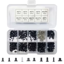 Kit Tornillos Reparación Portátil – Phillips M2 M2.5 M3 Acero Carbono
